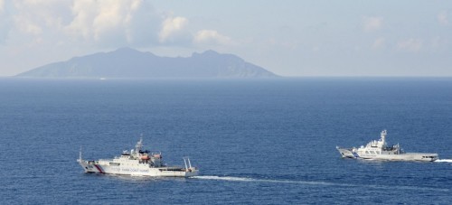 Tháng 9 năm 2013, tàu tuần tra Nhật Bản đuổi tàu cảnh sát biển Trung Quốc ở vùng biển đảo Senkaku
